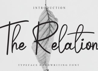 The Relation Script Font