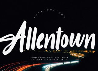 Allentown Script Font