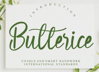 Butterice Script Font