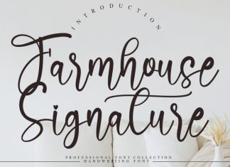Farmhouse Signature Script Font