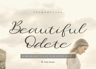 Beautiful Odete Calligraphy Font