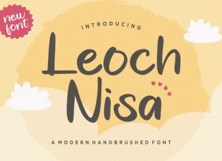 Leoch Nisa Brush Font