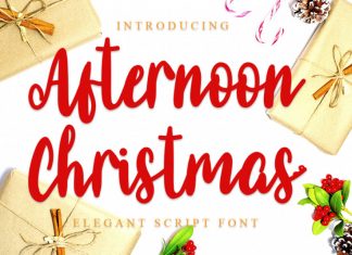 Afternoon Christmas Script Font