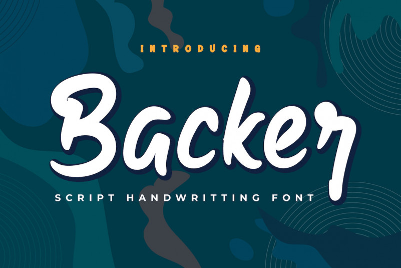 Backer Display Font