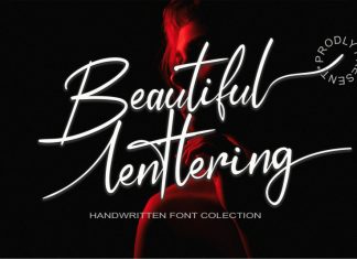 Beautiful Lenttering Script Font