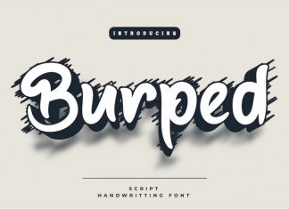 Burped Display Font