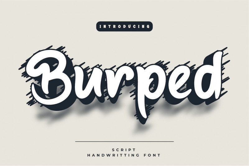 Burped Display Font
