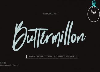 Buttermillon Script Font