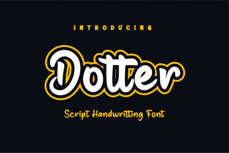 Dotter Display Font