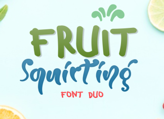 Fruit Squirting Display Font