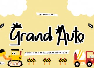 Grand Auto Display Font