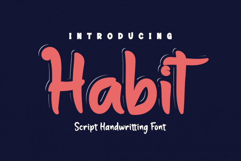 Habit Display Font