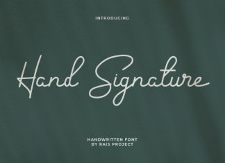Hand Signature Script Font