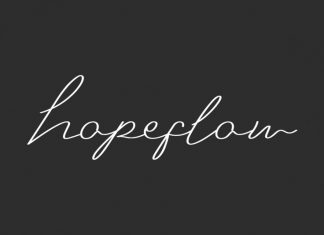 Hopeflow Handwriting Font