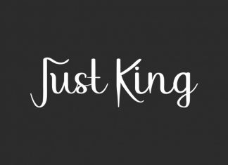 Just King Script Font