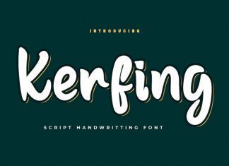 Kerfing Display Font