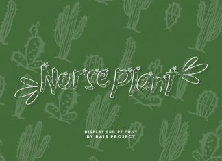 Nurse Plants Display Font