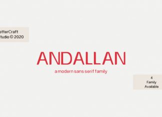 Andallan Sans Serif Font