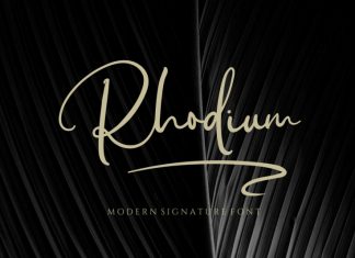 Rhodium Script Font