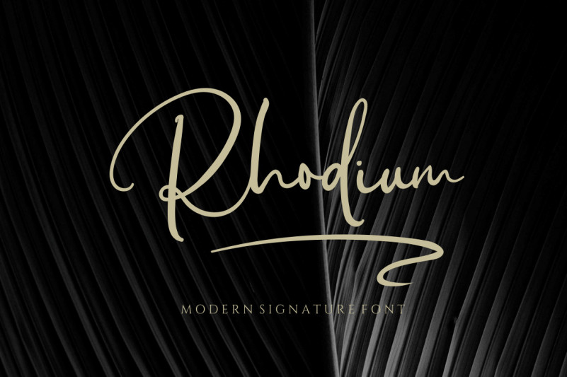 Rhodium Script Font