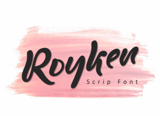 Royken Brush Font