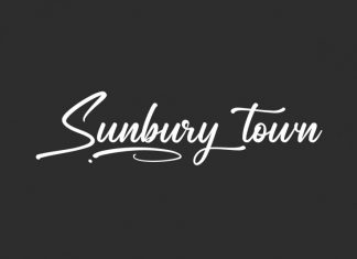 Sunbury Town Script Font
