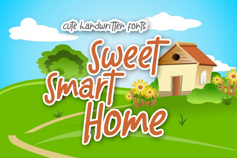 Sweet Smart Home Display Font