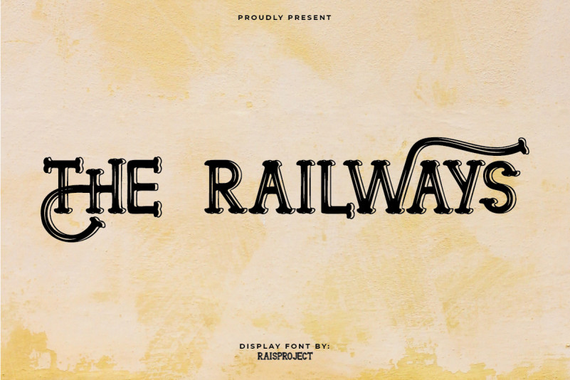The Railways Display Font
