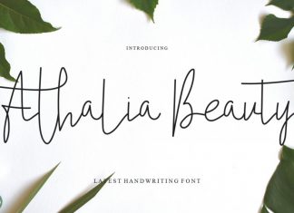 Athalia Beauty Handwritten Font