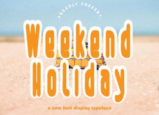 Weekend Holiday Display Font