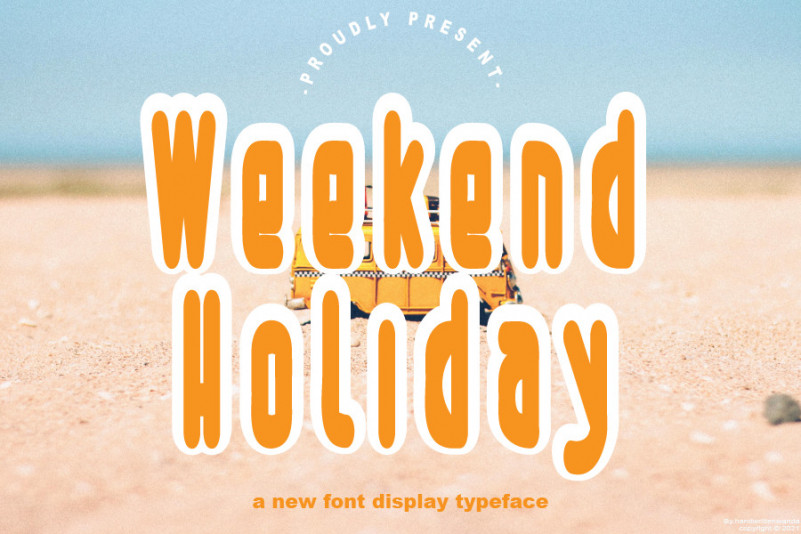 Weekend Holiday Display Font