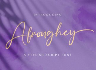 Afronghey Script Font