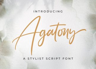 Agatony Script Font