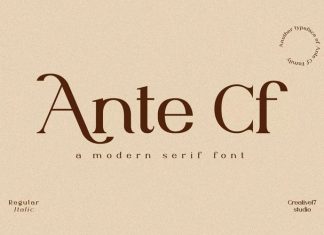 Ante Cf Serif Font