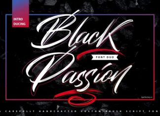 Black Passion Brush Font