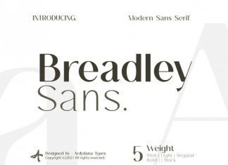 Breadley Sans Serif Font