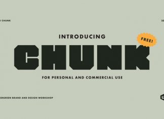 Chunk Display Font