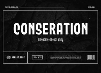 Conseration Sans Serif Font