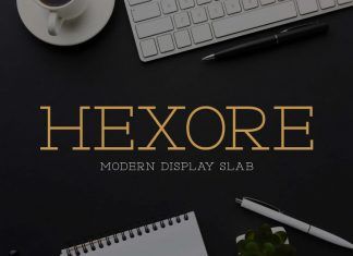 Hexore Slab Serif Font