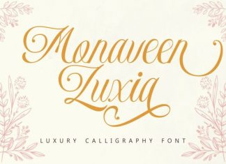 Monaveen Luxia Calligraphy Font