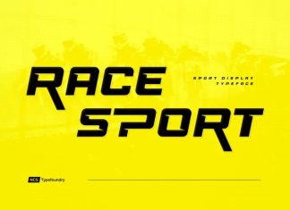 Race Sport Display Font
