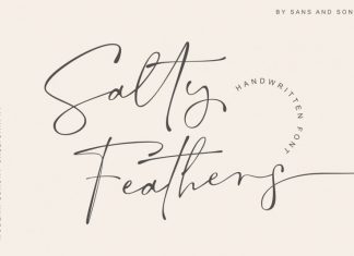 Salty Feathers Handwritten Font
