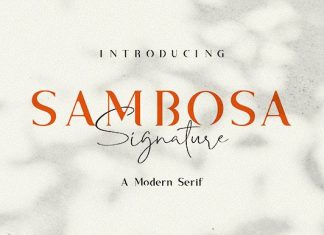 Sambosa Serif Font