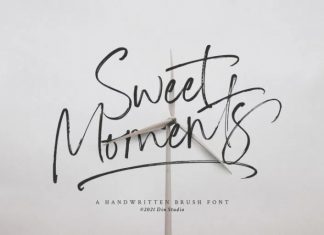 Sweet Moments Brush Font