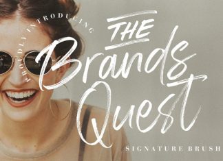 The Brands Quest Brush Font