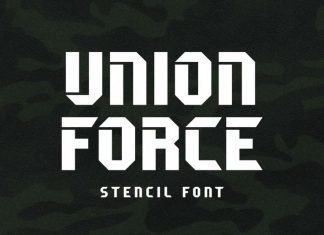Union Force Display Font