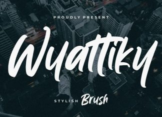 Wyattiky Brush Font