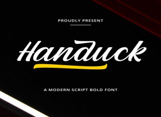 Handuck Script Font
