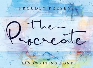 The Procreate Script Font