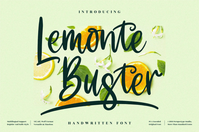 Lemonte Buster Script Font